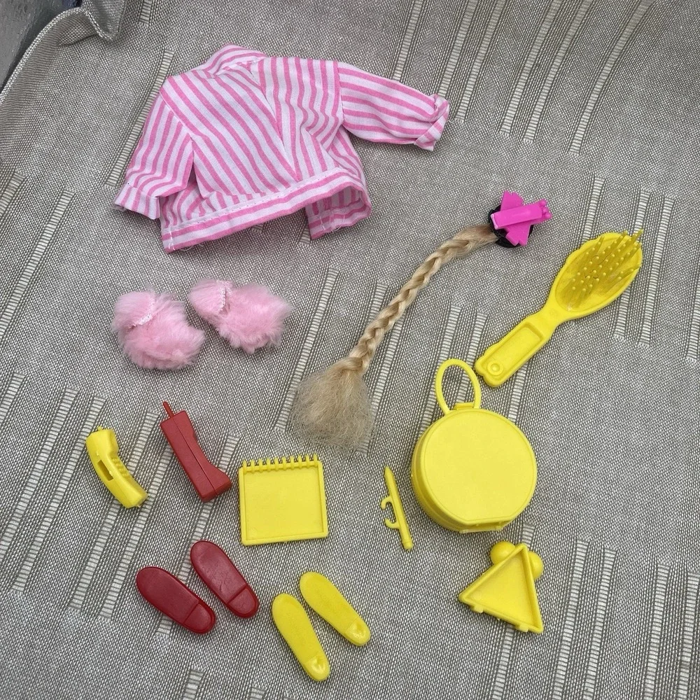 Skipper Teen Time 1988 Striped Top Jacket Accessories Shoes Notebook Pen Clock